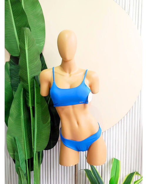 Bikini Pierna Alta Crunch & Top de Tirantes Liso