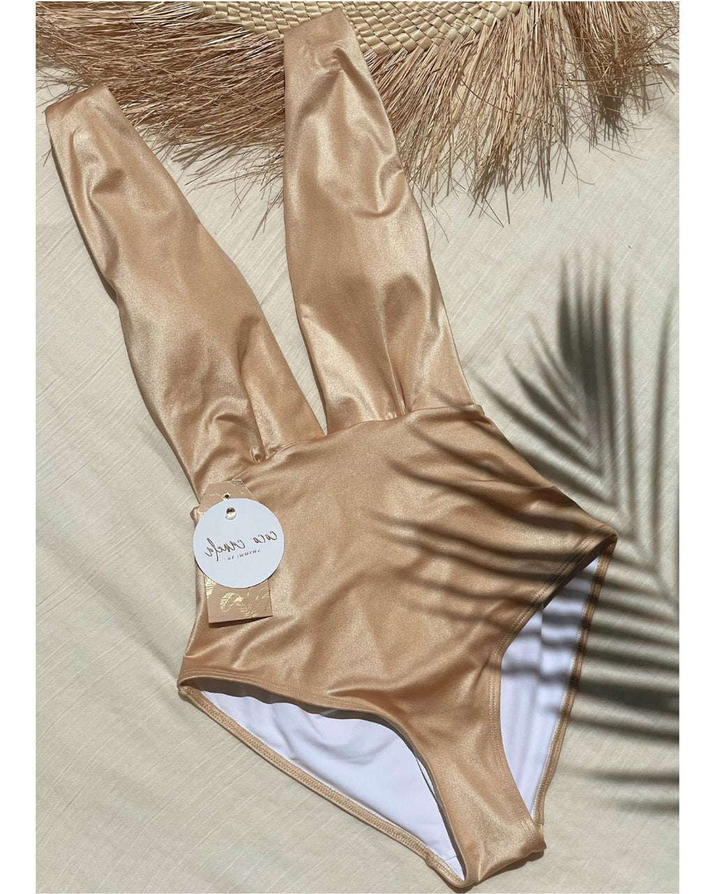 Completo Liso Halter con Copa, Espalda Descubierta